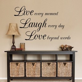 Live laugh love wallsticker