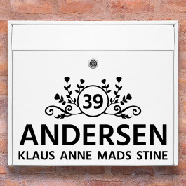 #1 Dekoration - Postkasse stickers